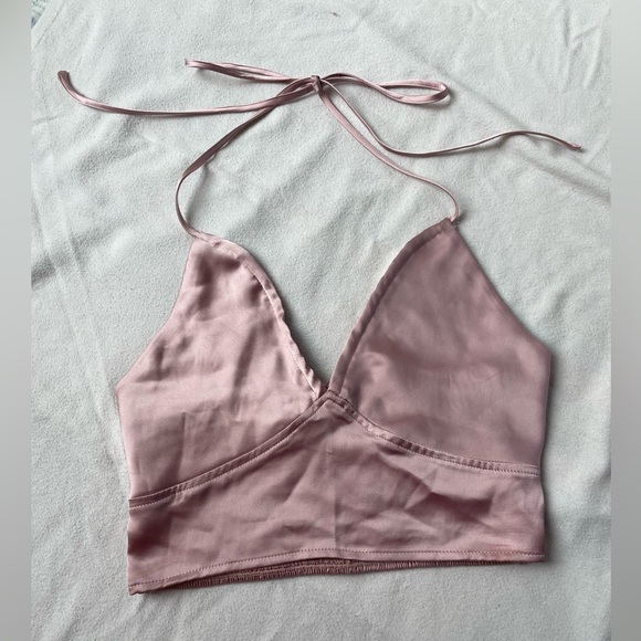 GARAGE RUCHED BACK HALTER TOP - Picture 3 of 4